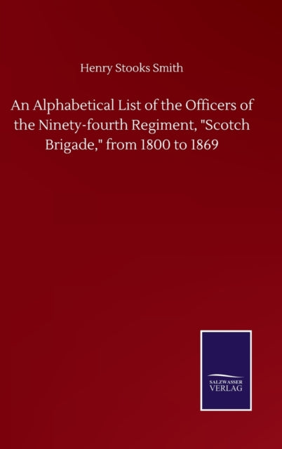 An Alphabetical List Of The Officers Of
