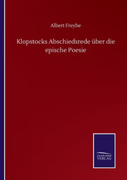 Klopstocks Abschiedsrede  Ber Die Episch