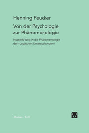 Von Der Psychologie Zur Ph Nomenologie