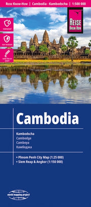 Cambodia Map 1500000 Scale