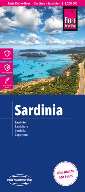 Sardinia Map 11200000 Scale By Reise Know How