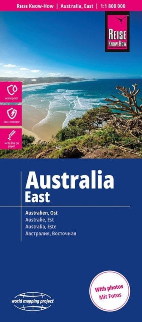 Australia East Map 11800000 By Reise Know How