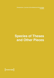 Dimensions. Journal Of Architectural Kn By Meike Schalk