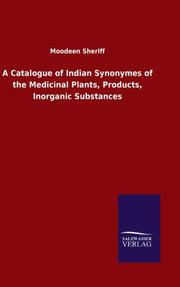 A Catalogue Of Indian Synonymes Of The M By Sheriff, Moodeen