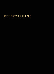 Reservations Book: Hardcover Restaurant