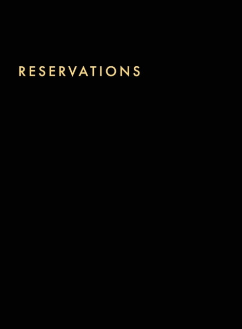 Reservations Book: Hardcover Restaurant