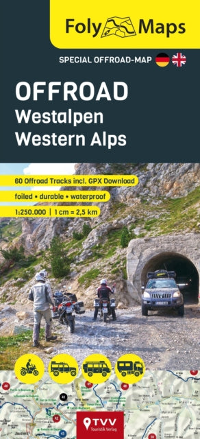 Folymaps Offroad Western Alps 1:250,000 By Schempp, Martin