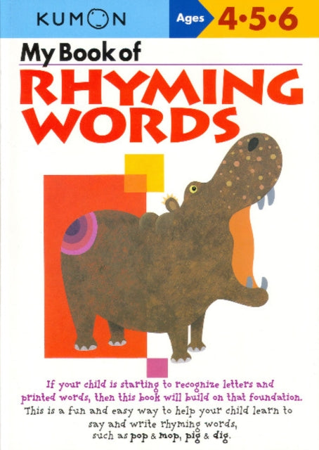 My Book Of Rhyming Words By Kumon