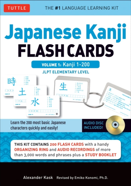 Japanese Kanji Flash Cards Kit Volume 1 By Kask, Alexander