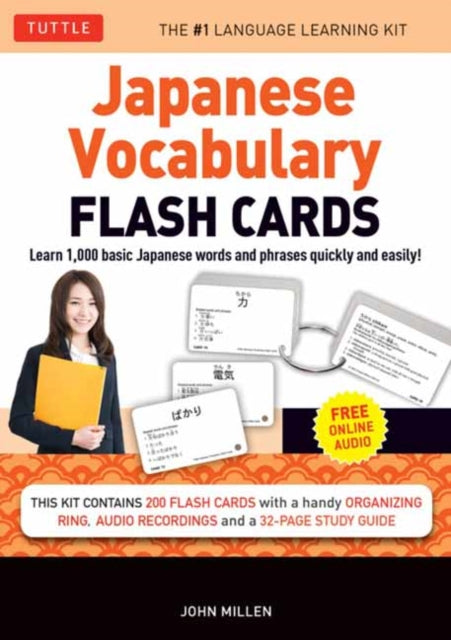 Japanese Vocabulary Flash Cards Kit By Millen, John