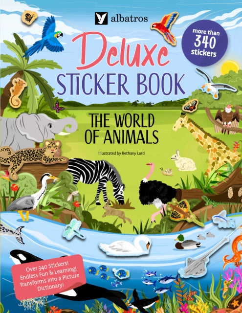 World Of Animals Deluxe Sticker Book
