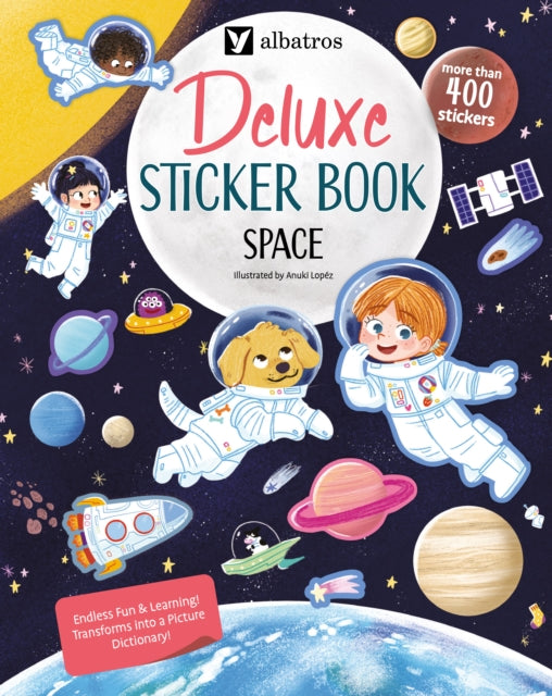 Deluxe Sticker Book Space By Svecova, Lenka