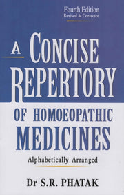 Concise Repertory Of Homeopathic Medicin By S R Phatak
