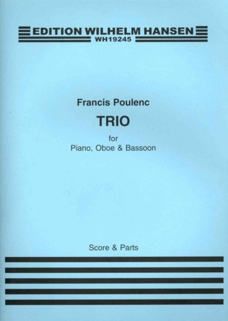 Trio 1926 By Poulenc,francis