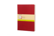 Moleskine Plain Cahier Xl Red Cover 3 St