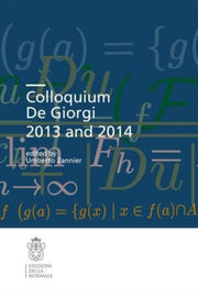 Colloquium De Giorgi 2013 And 2014