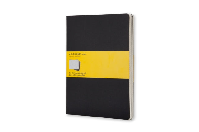 Moleskine Squared Cahier Xl-black Cover By Moleskine