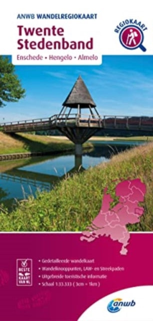 Twente Stedenband Hiking Region Map 1333