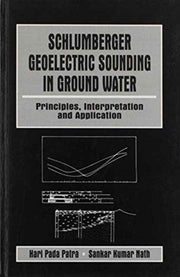 Schlumberger Geolectric Sounding In Grou By Nath, Sankar Kumar