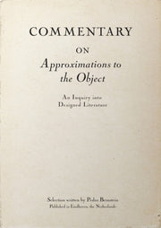 Commentary On Approximations To The Obje