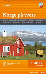 Norge Pa Tvers Hiking Map