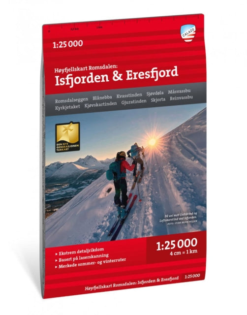 Hoyfjellskart Romsdalen Isfjorden Eresfj