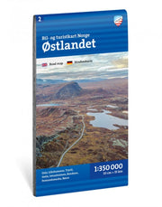 Bil Og Turistkart Ostlandet 1350 000