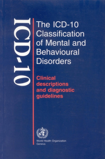 The Icd-10 Classification Of Mental And By World Health Organiz