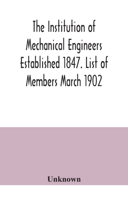 The Institution Of Mechanical Engineers