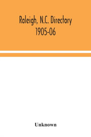 Raleigh, N.c. Directory 1905-06