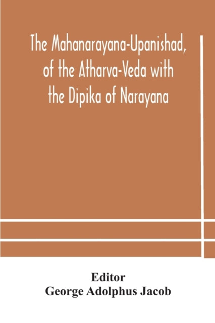 The Mahanarayana-upanishad, Of The Athar