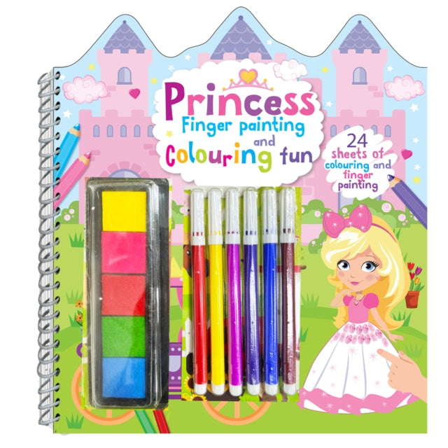Princess Finger Painting Colouring Fun By Garg, Mamta