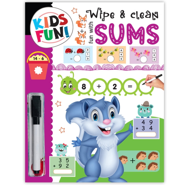 Kids Fun Reusable Wipe & Clean Book Emba By Garg, Mamta
