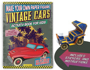 Make Your Own Paper Figure Vintage Cars By Books, Wonder