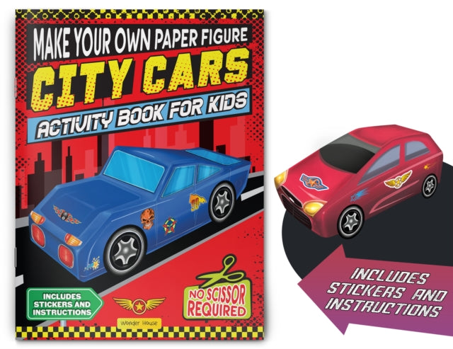 Make Your Own Paper Figure City Cars Act By Books, Wonder