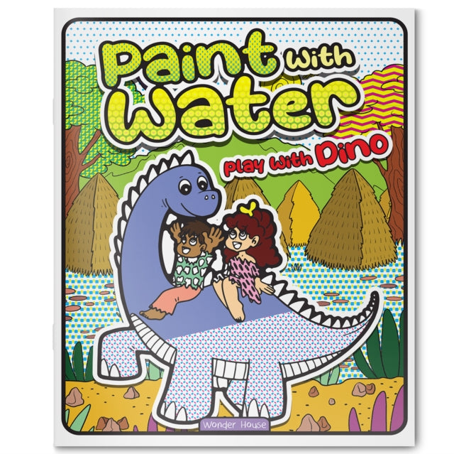 Paint With Water Play With Dinosaur By Books, Wonder