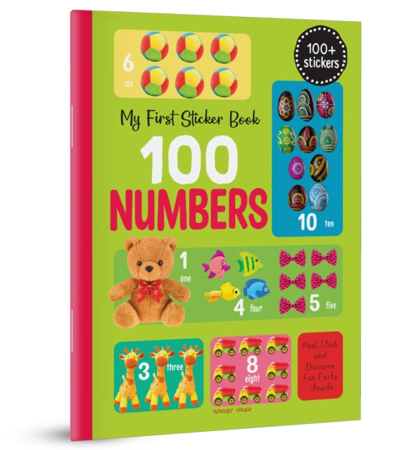 My First 100 Numbers Stickers By Books, Wonder