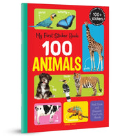 My First 100 Animals Stickers By Books, Wonder