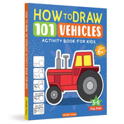 How To Draw 101 Vehicles Activity Books By Books, Wonder