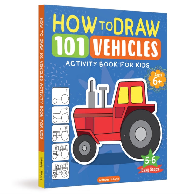How To Draw 101 Vehicles Activity Books By Books, Wonder