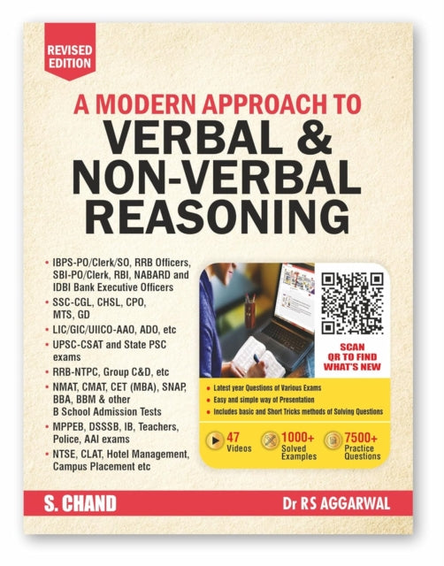 Modern Approach To Verbal Nonverbal Reas By Aggarwal, R. S.