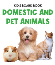 Kids Board Book Domestic & Pets Animals By Moonstone