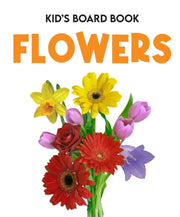Kids Board Book Flowers By Moonstone