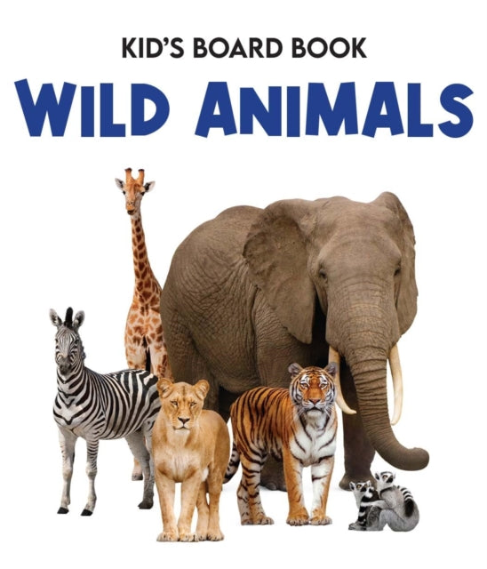 Kids Board Book Wild Animals By Moonstone