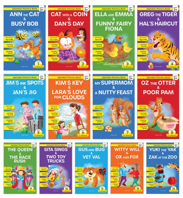 Alphabet Phonics Pack Of 13 Books By , Wonder