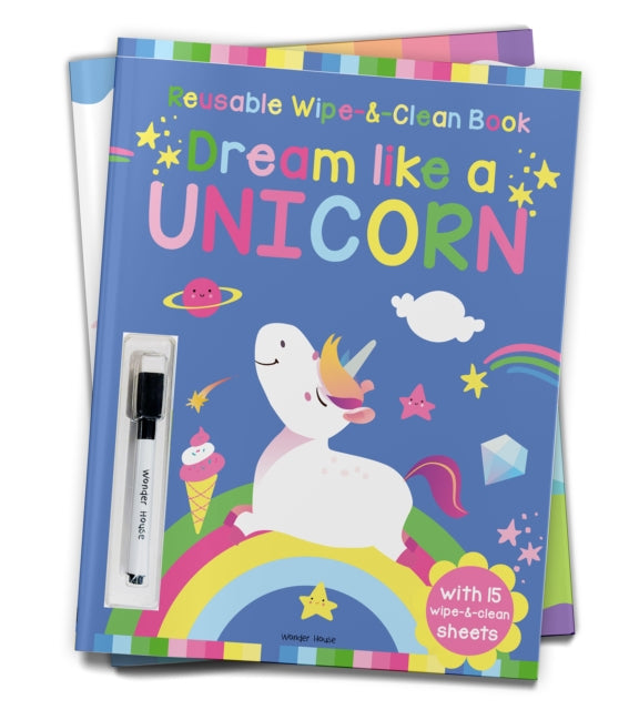 Dream Like A Unicorn Reusable Wipe & Cle By Books, Wonder