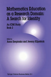 Mathematics Education As A Research Doma