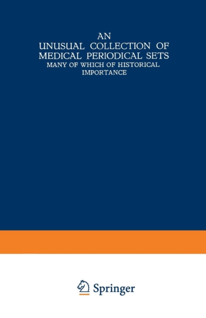 An Unusual Collection Of Medical Periodi By Nijhoff, Martinus