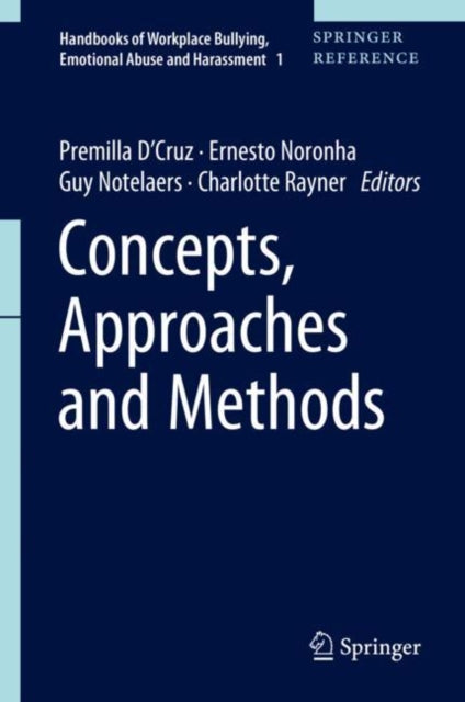 Concepts Approaches & Methods By D'cruz, Premilla