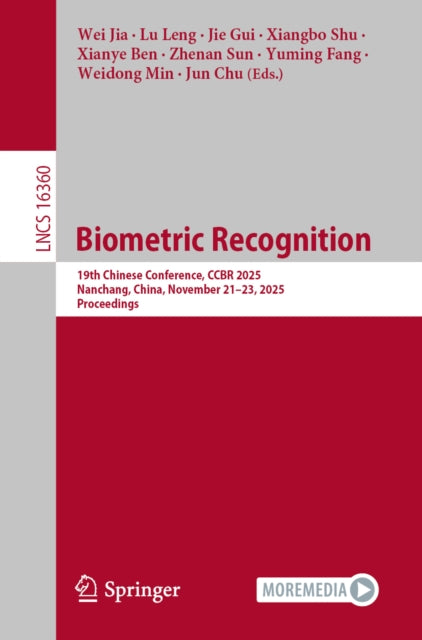 Biometric Recognition : 19th Chinese Con By Jia, Wei